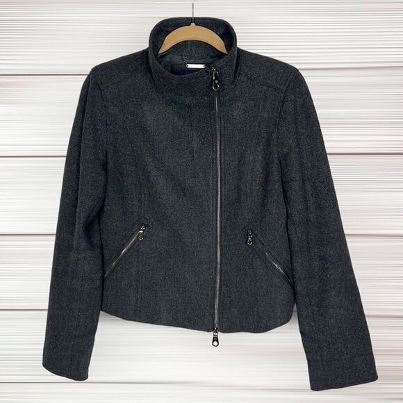 MARTIN + OSA Wool Blend Moto
Jacket Dark Grey Size 10 Lined - Picture 2 of 16